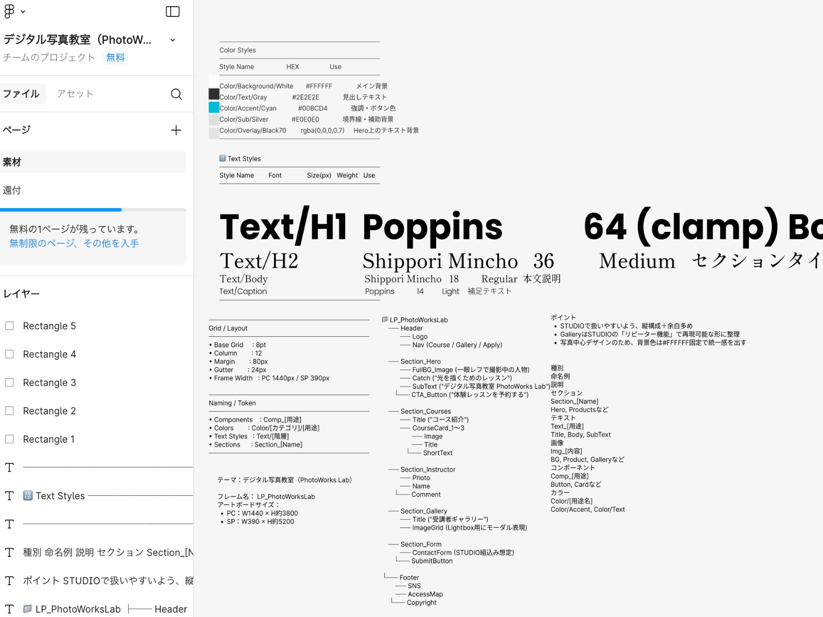 フィグマ初期設定